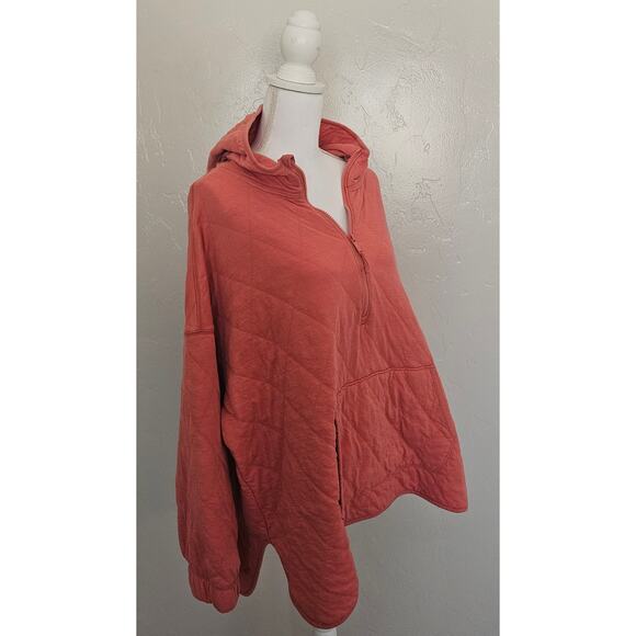 Old Navy Peach Orange Quilted Pullover Sweatshirt - Picture 5 of 9